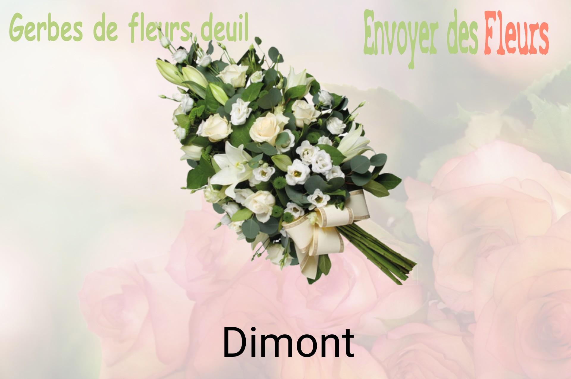 Gerbe de fleurs de deuil livrée à Dimont